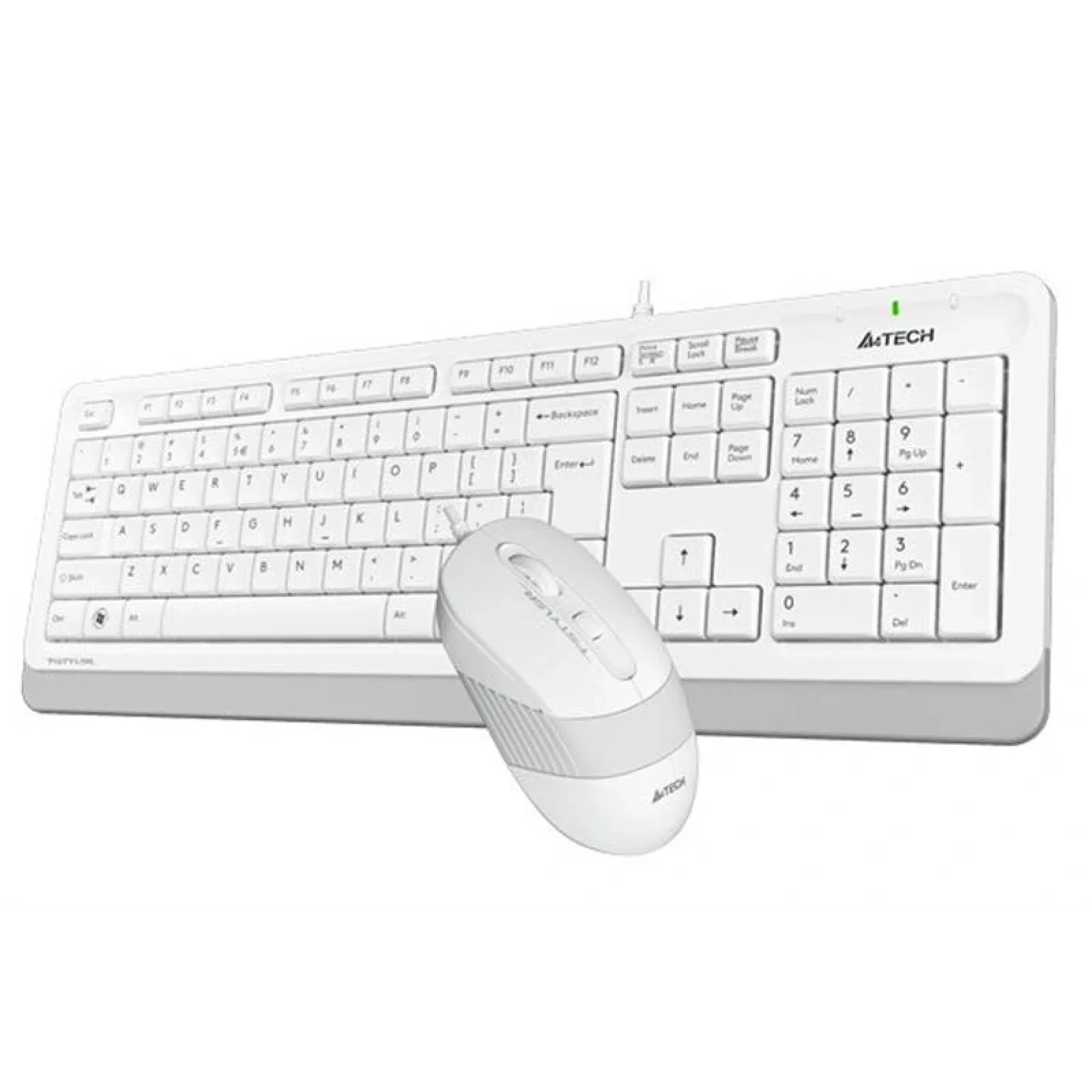 Комплект (клавиатура, мышь) A4Tech F1010 White USB, F1010 (White) UA