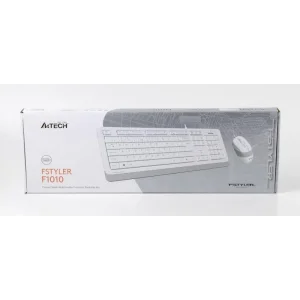 Комплект (клавиатура, мышь) A4Tech F1010 White USB, F1010 (White) UA