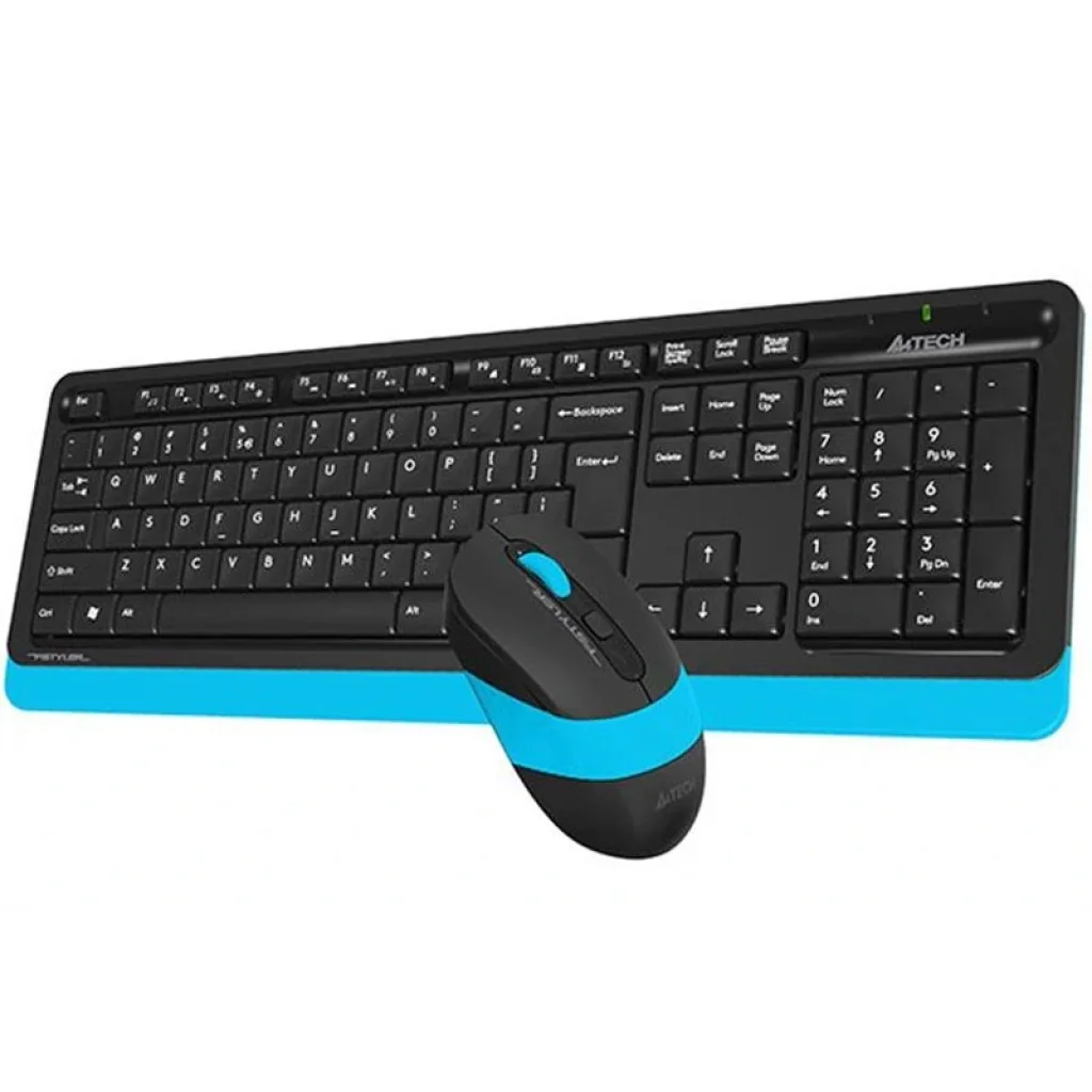 Комплект (клавиатура, мышь) беспроводной A4Tech FG1010 Black/Blue USB, FG1010 (Blue) UA