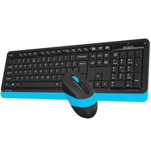 Комплект (клавиатура, мышь) беспроводной A4Tech FG1010 Black/Blue USB, FG1010 (Blue) UA