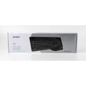 Комплект (клавиатура, мышь) беспроводной A4Tech FG1010 Black/Grey USB, FG1010 (Grey) UA