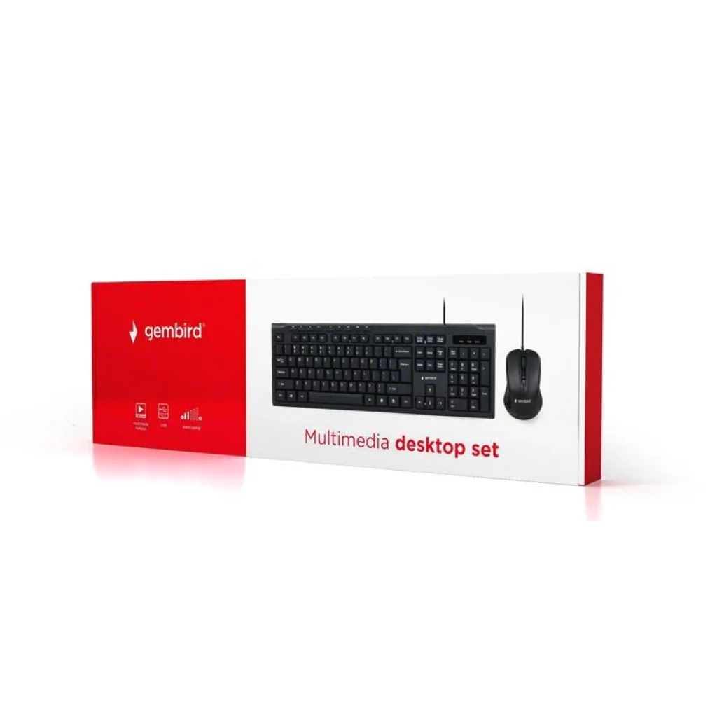 Комплект (клавиатура, мышь) Gembird KBS-UM-03-UA Black USB UA