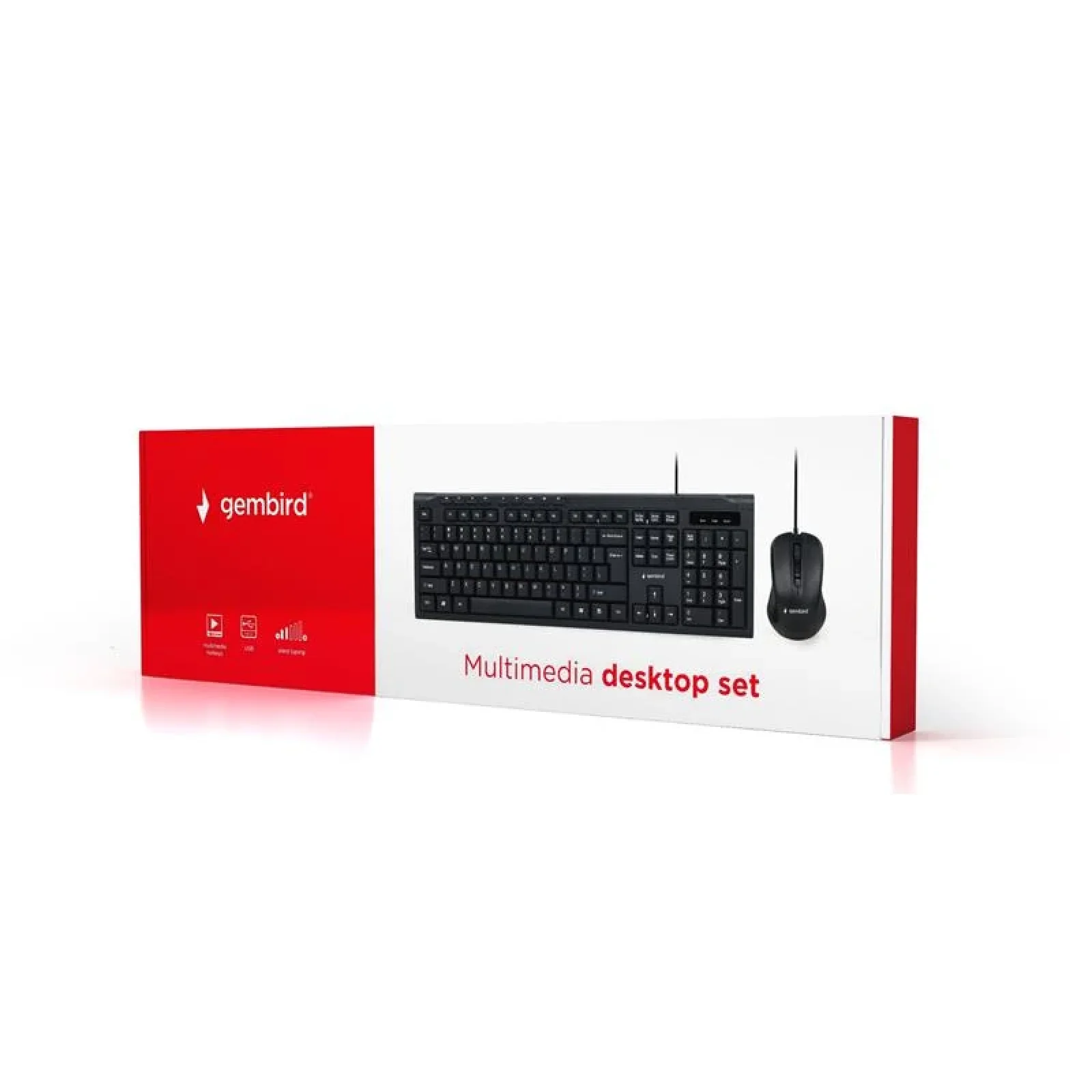 Комплект (клавиатура, мышь) Gembird KBS-UM-03-UA Black USB UA