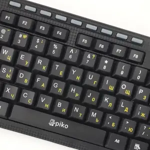 Комплект (клавиатура, мышь) беспроводной Piko KMX-013 Black (1283126467080) UA