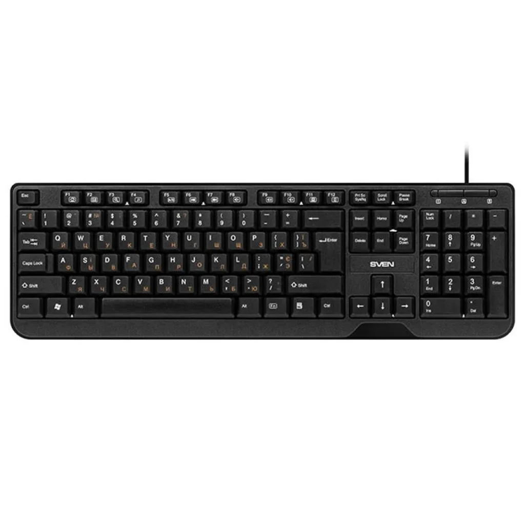 Комплект (клавіатура, миша) Sven KB-S330C Black USB, 00600196 UA