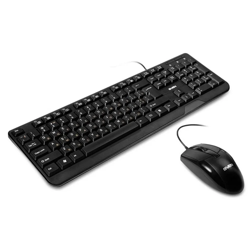 Комплект (клавіатура, миша) Sven KB-S330C Black USB, 00600196 UA