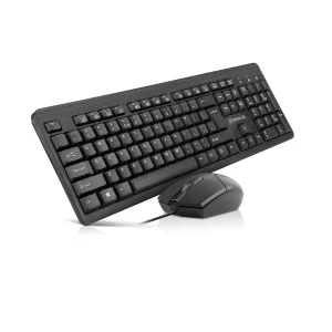 Комплект (клавиатура, мышь) REAL-EL Standard 504 Kit Black (EL123100037) UA
