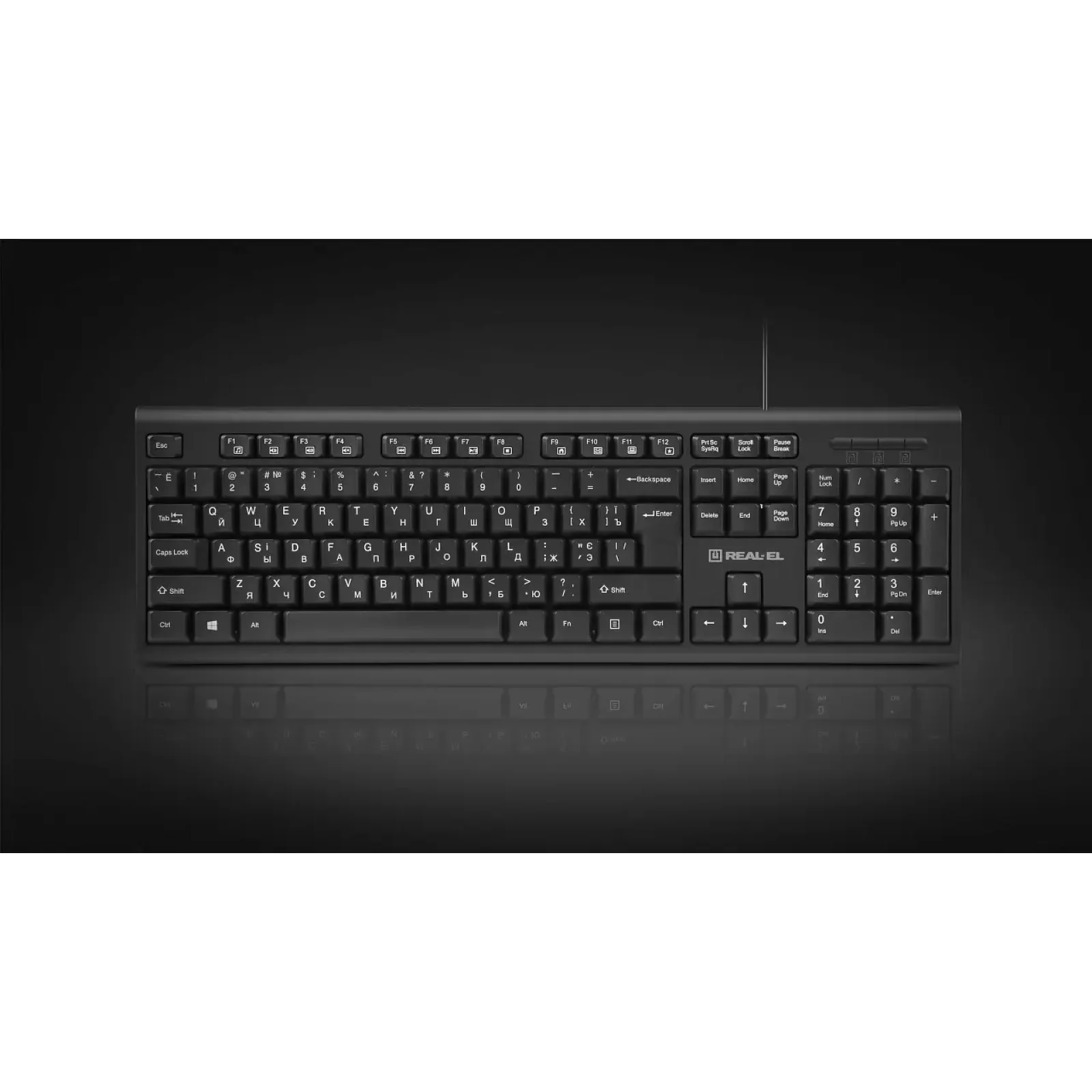 Комплект (клавиатура, мышь) REAL-EL Kit 511 Black UA