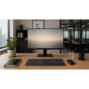 Комплект (клавіатура, миша) бездротовий REAL-EL Kit-555W Black UA