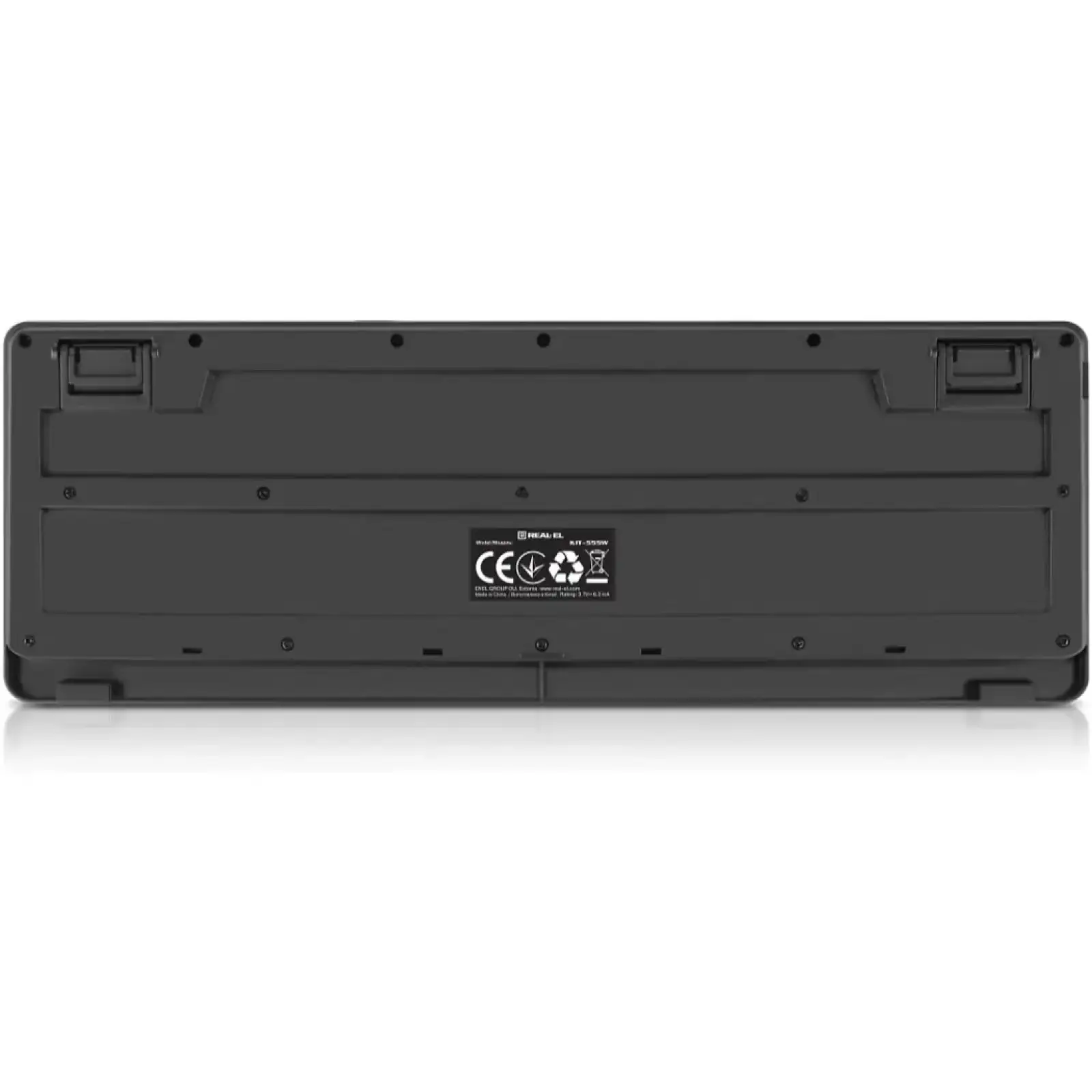 Комплект (клавіатура, миша) бездротовий REAL-EL Kit-555W Black UA