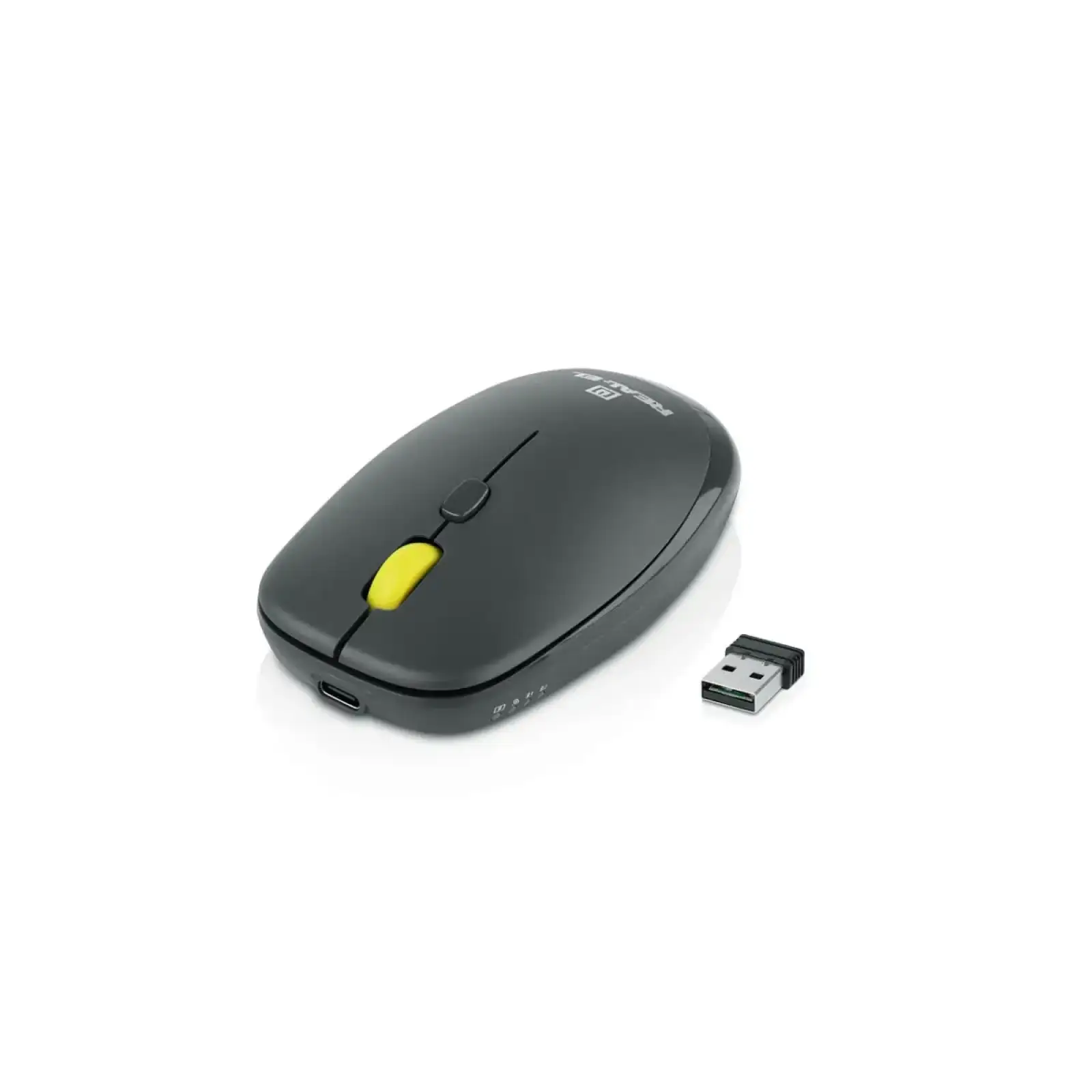 Комплект (клавіатура, миша) бездротовий REAL-EL Kit-635W Black UA