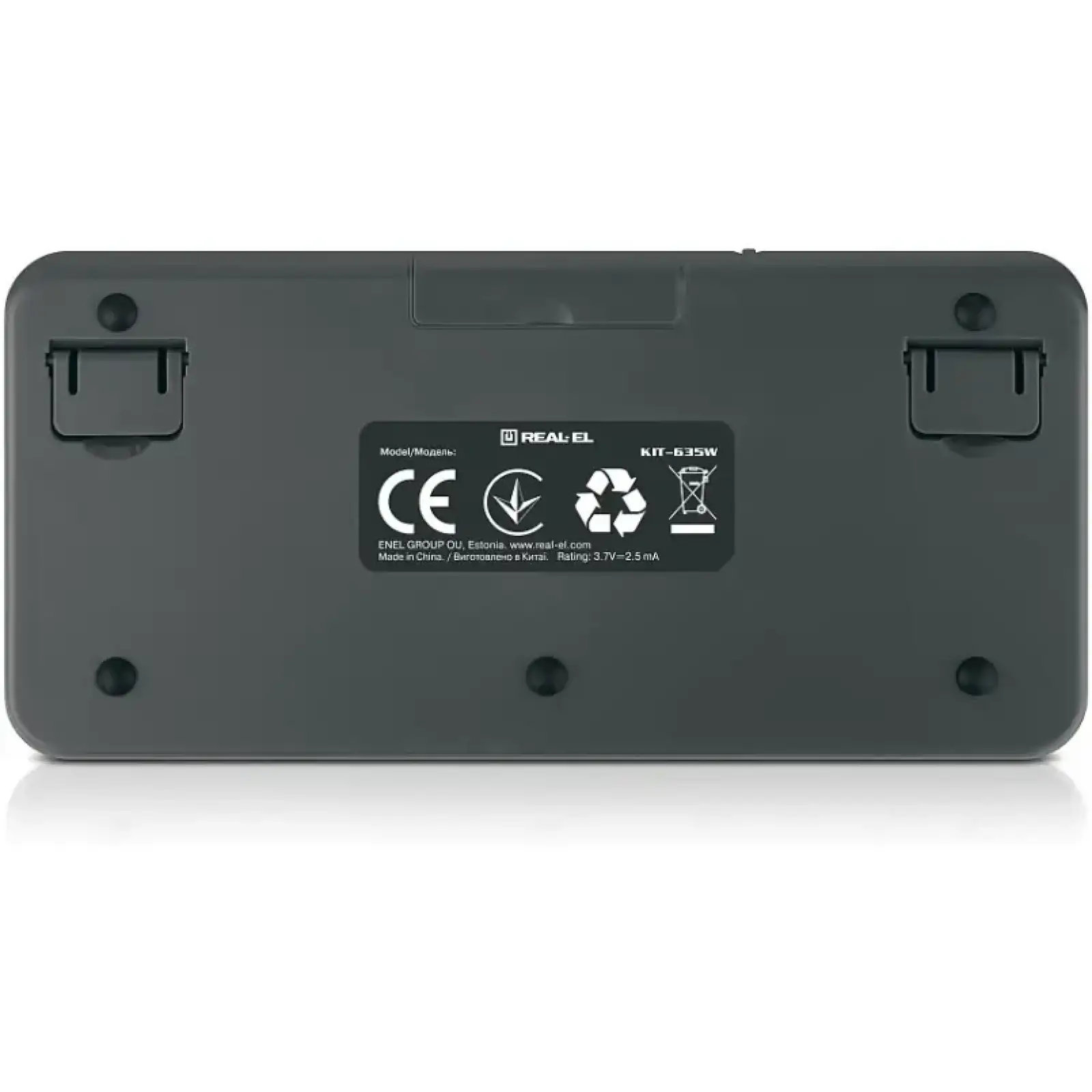 Комплект (клавіатура, миша) бездротовий REAL-EL Kit-635W Black UA