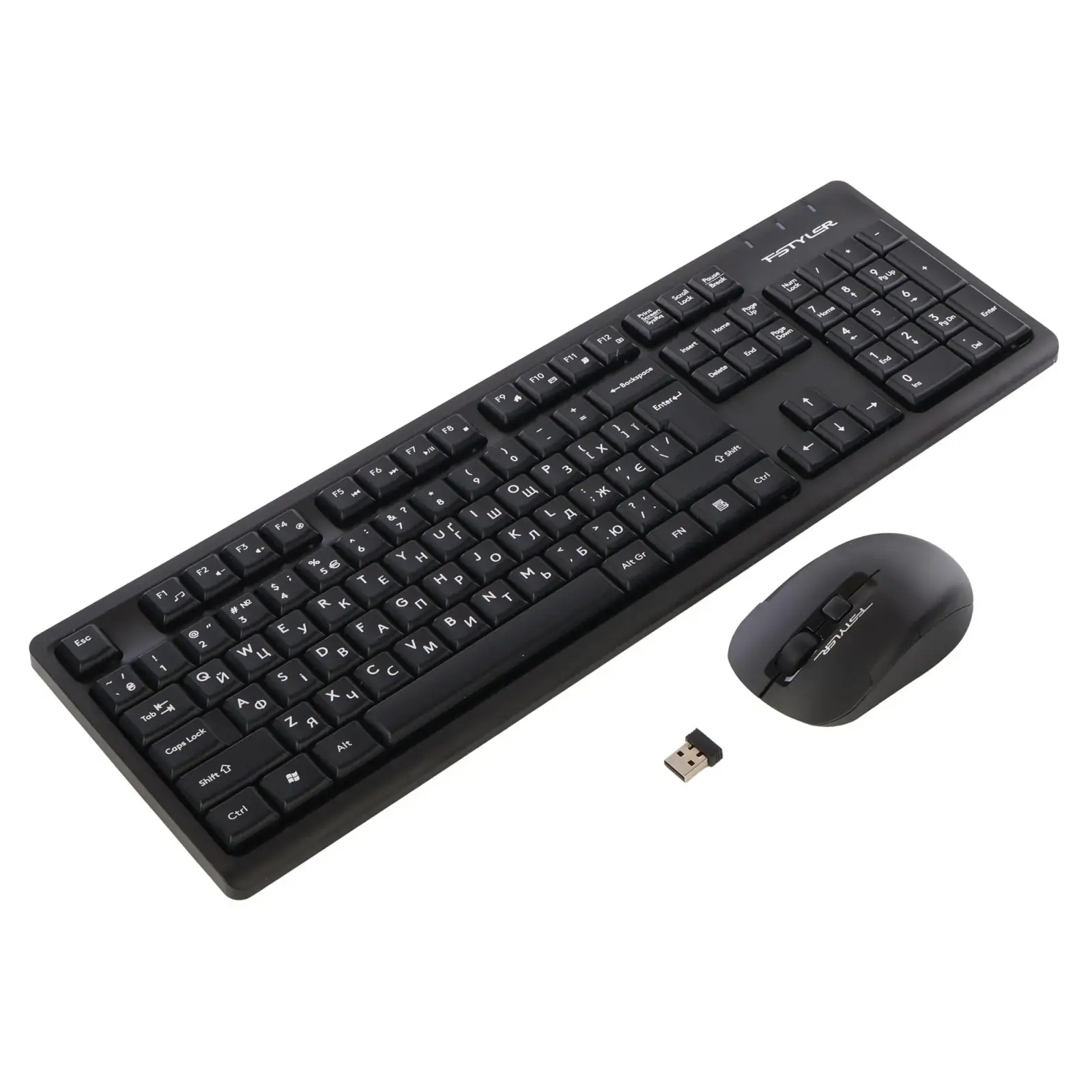 Комплект (клавиатура, мышь) беспроводной A4Tech FG1200 Black UA