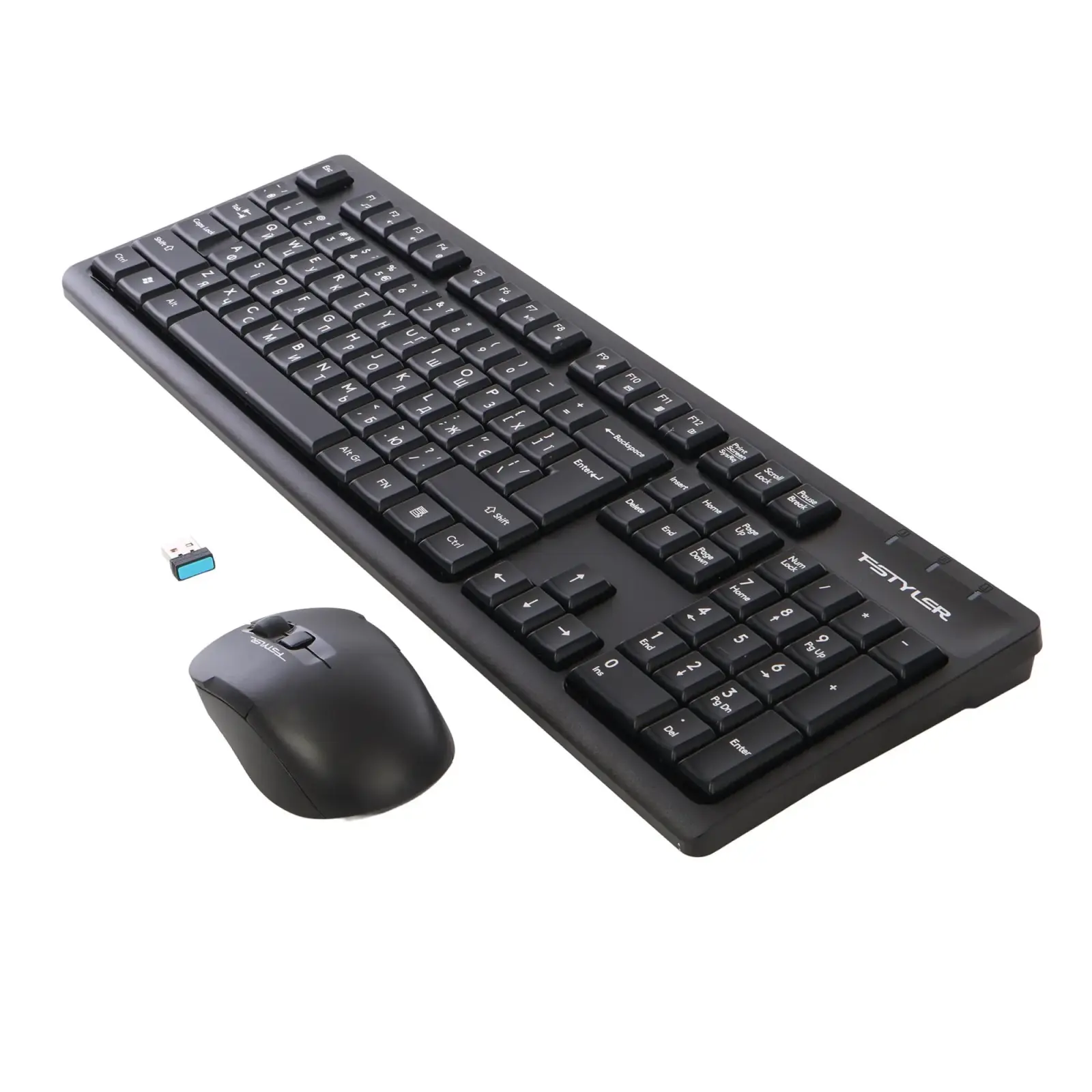 Комплект (клавиатура, мышь) беспроводной A4Tech FG1200S Black UA