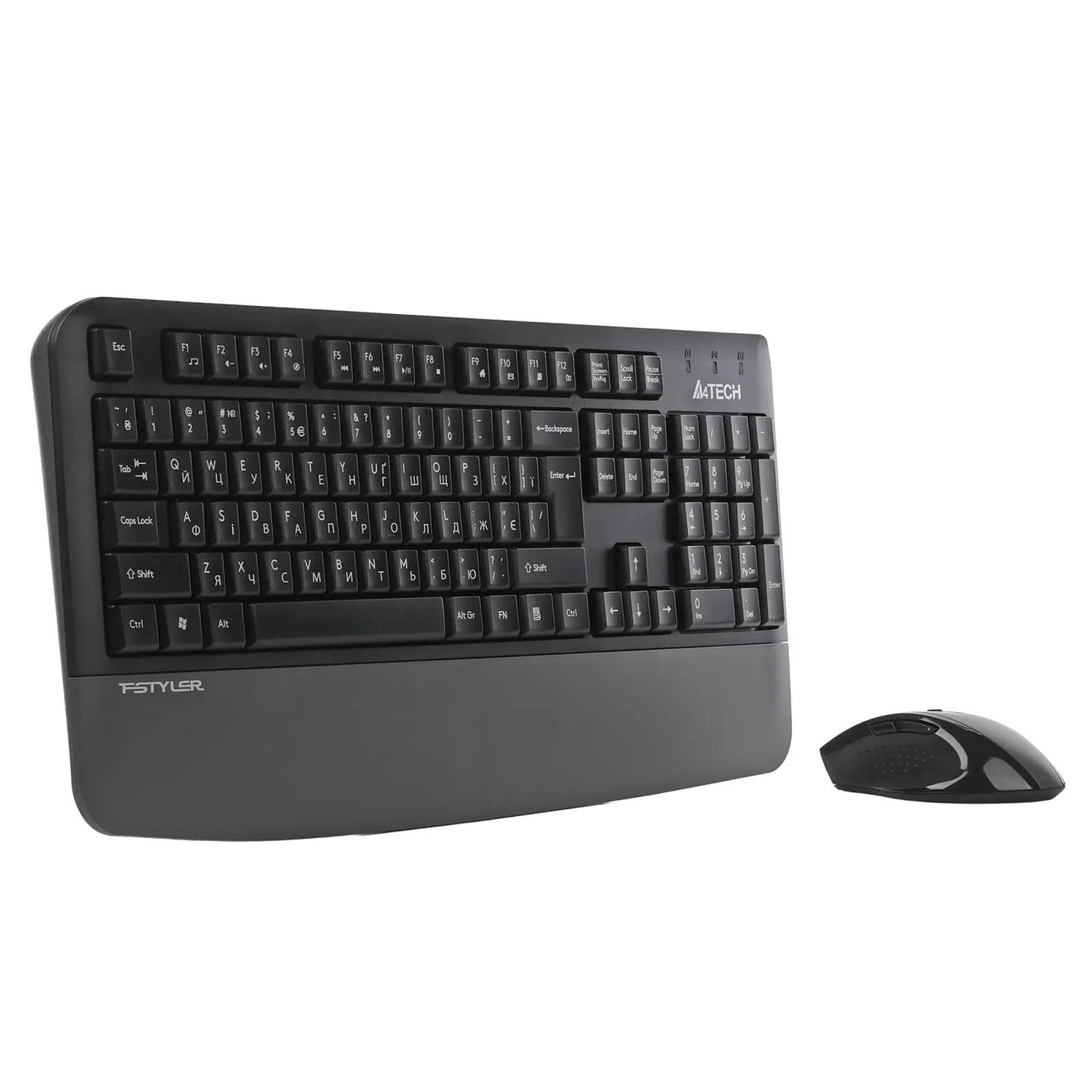 Комплект (клавиатура, мышь) беспроводной A4Tech Fstyler FG2500S Plus Grey UA