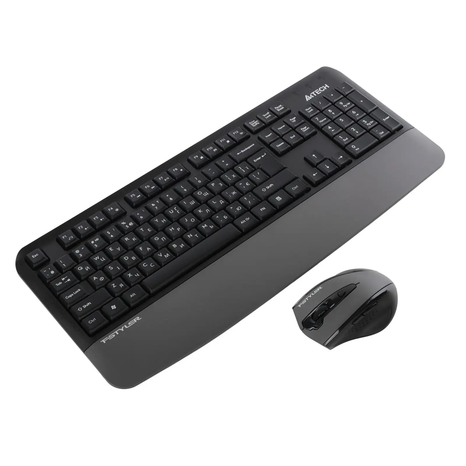 Комплект (клавиатура, мышь) беспроводной A4Tech Fstyler FG2500S Plus Grey UA