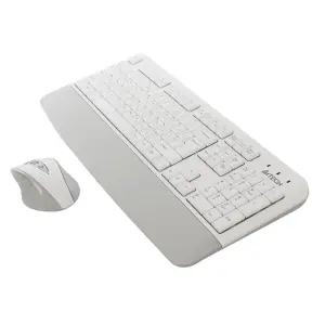 Комплект (клавиатура, мышь) беспроводной A4Tech Fstyler FG2500S Plus White UA