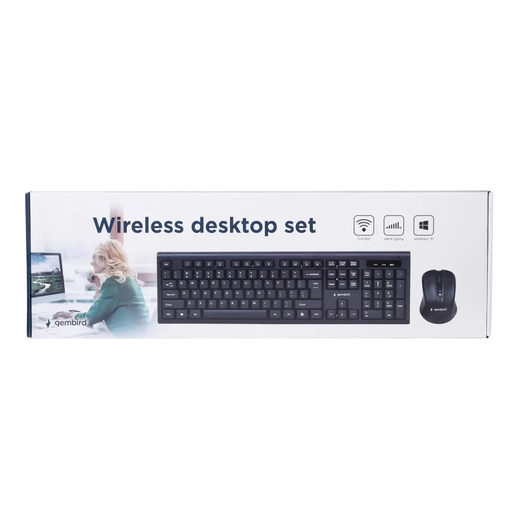 Комплект бездротовий (клавіатура, миша) Gembird KBS-WM-03-UA Black USB UA