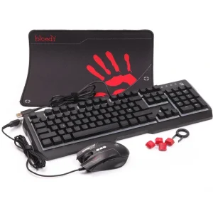 Комплект (клавіатура, миша) A4Tech B1700 Bloody Black, B1700 Bloody (Black) UA
