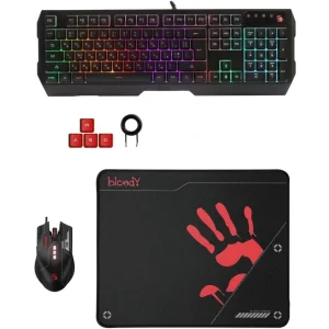 Комплект (клавіатура, миша) A4Tech B1700 Bloody Black, B1700 Bloody (Black) UA