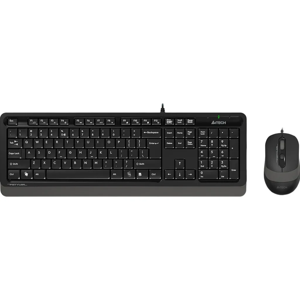 Комплект (клавиатура, мышь) A4Tech F1010 Black/Grey USB, F1010 (Grey) UA