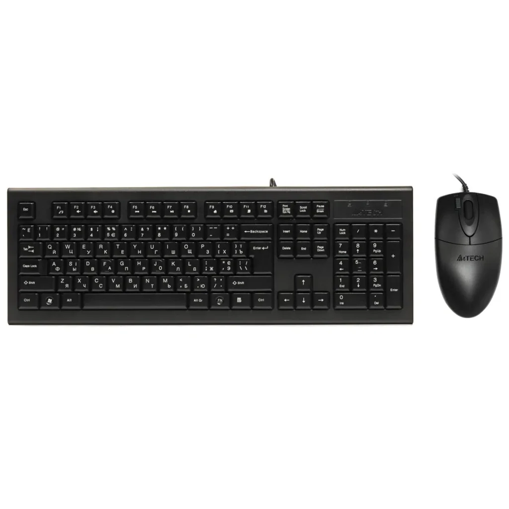 Комплект (клавіатура, миша) A4Tech KR-8520D Black USB UA