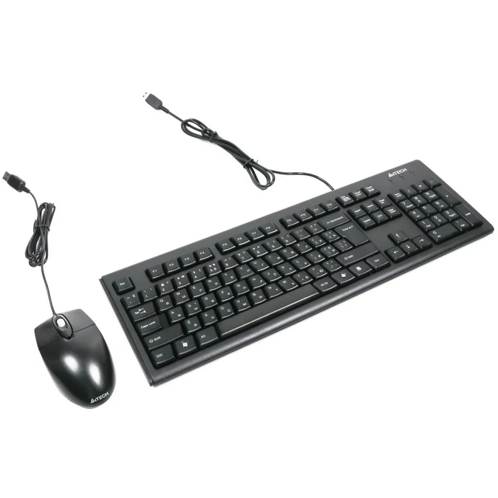 Комплект (клавіатура, миша) A4Tech KRS-8372 Black USB UA