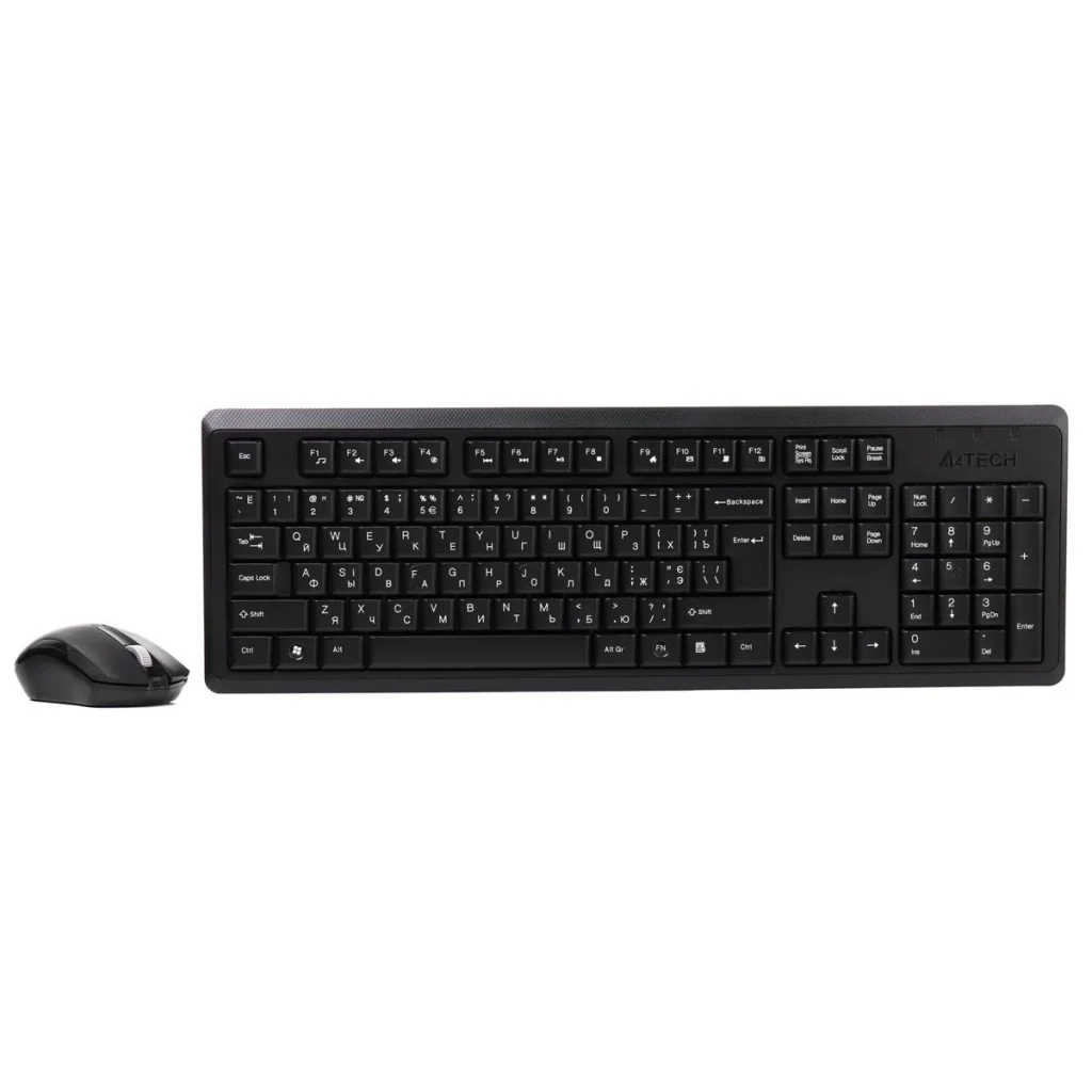 Комплект (клавіатура, миша) бездротовий A4Tech 4200N (GR-92+G3-200N) Black USB UA
