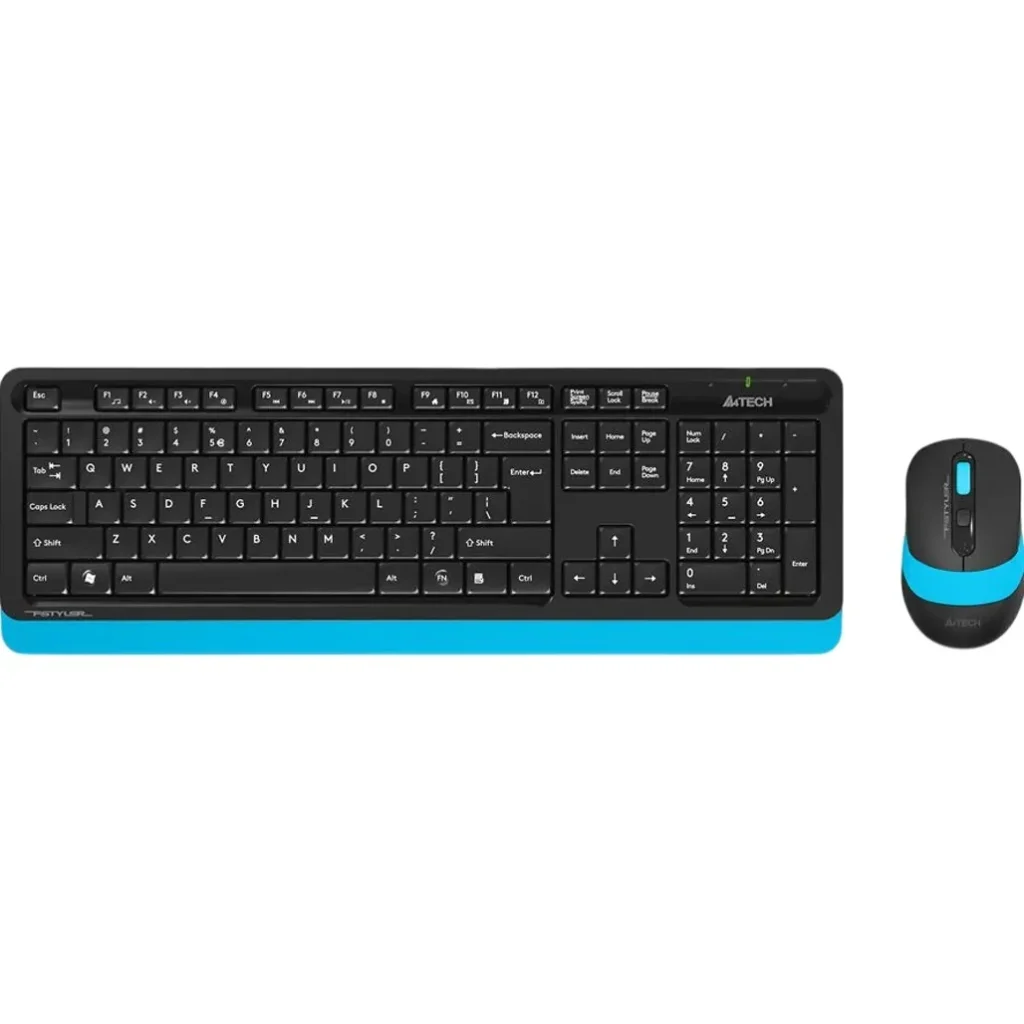 Комплект (клавиатура, мышь) беспроводной A4Tech FG1010 Black/Blue USB, FG1010 (Blue) UA