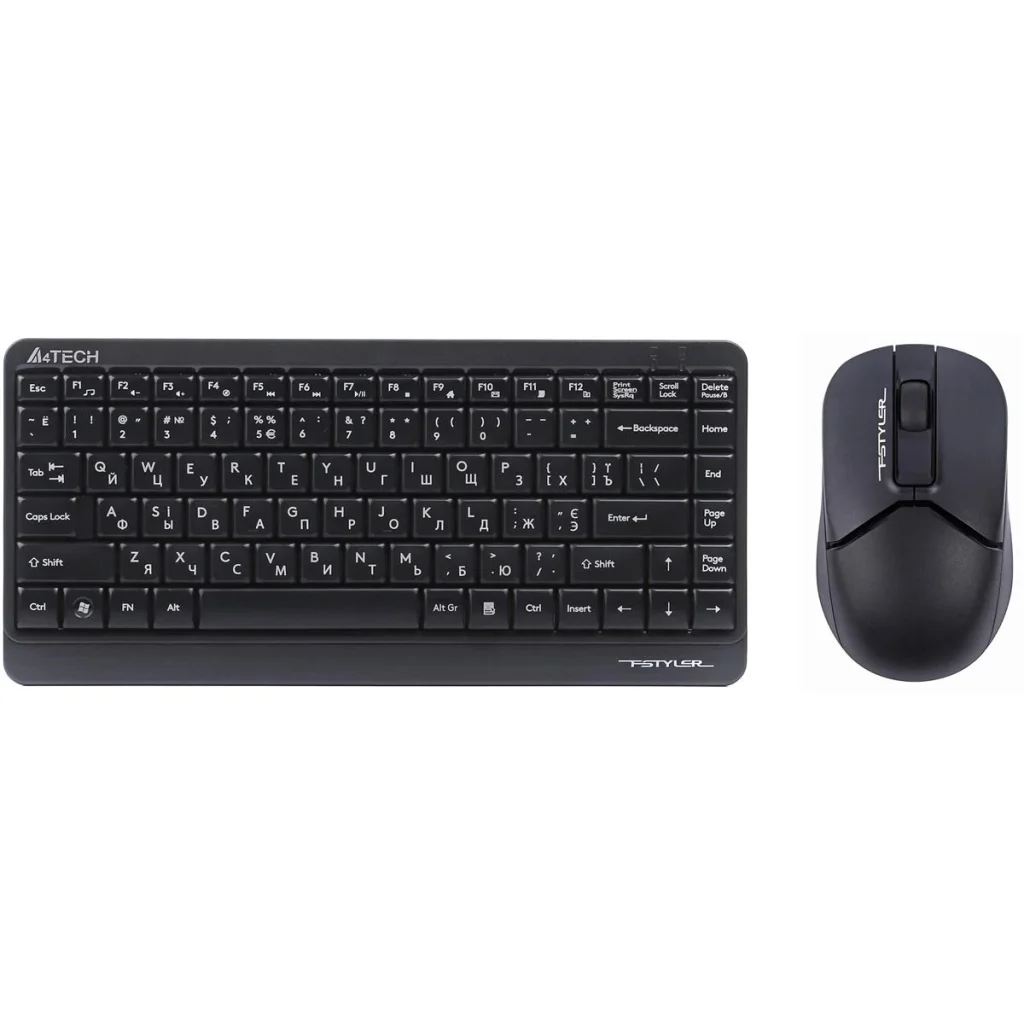 Комплект (клавиатура, мышь) беспроводной A4Tech FG1112 Black USB, FG1112 (Black) UA