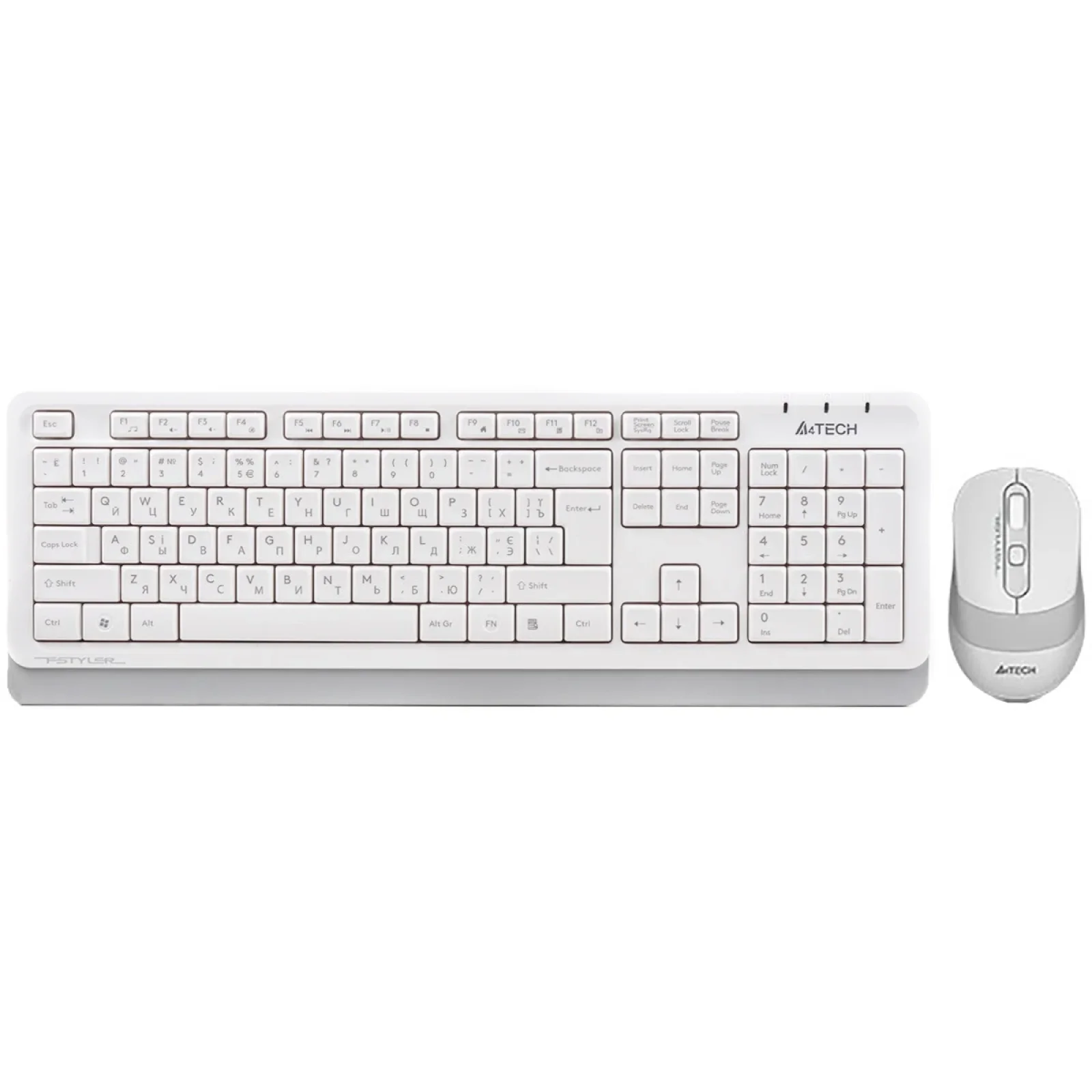 Комплект (клавиатура, мышь) беспроводной A4Tech Bloody FG1010 White USB, FG1010 (White) UA