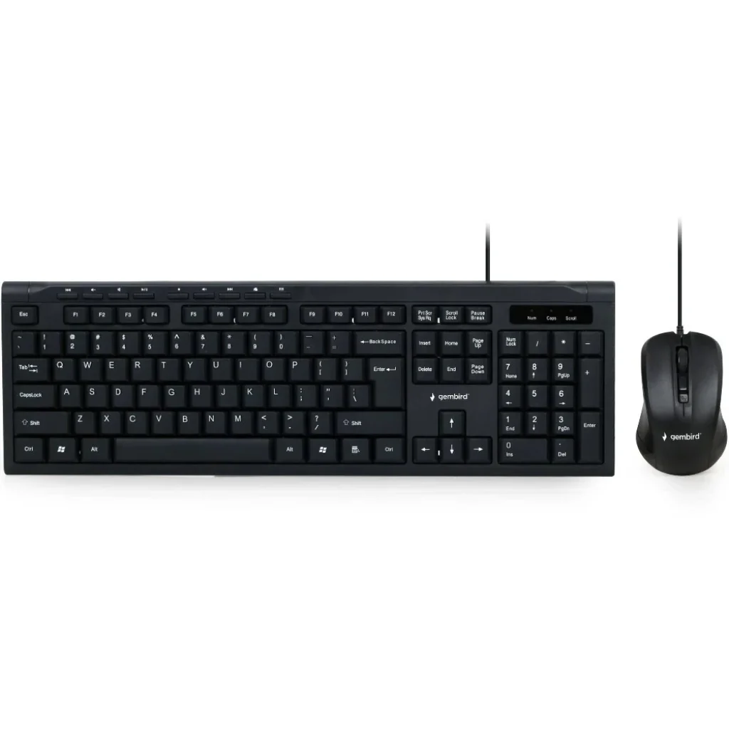Комплект (клавиатура, мышь) Gembird KBS-UM-03-UA Black USB UA