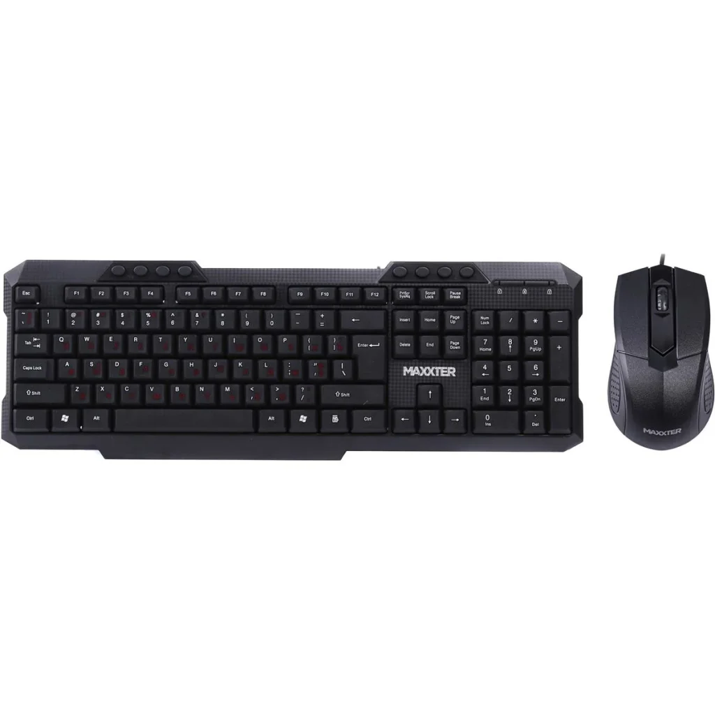 Комплект (клавіатура, миша) Maxxter KMS-CM-02-UA Black UA
