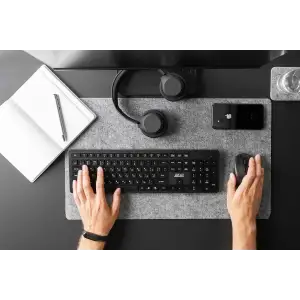 Комплект (клавіатура, миша) бездротовий 2E MK420 Black (2E-MK420WB_UA) UA