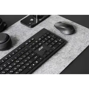 Комплект (клавіатура, миша) бездротовий 2E MK420 Black (2E-MK420WB_UA) UA