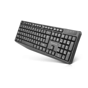 Комплект (клавіатура, миша) бездротовий REAL-EL Kit 551W Black USB, EL123100048 UA