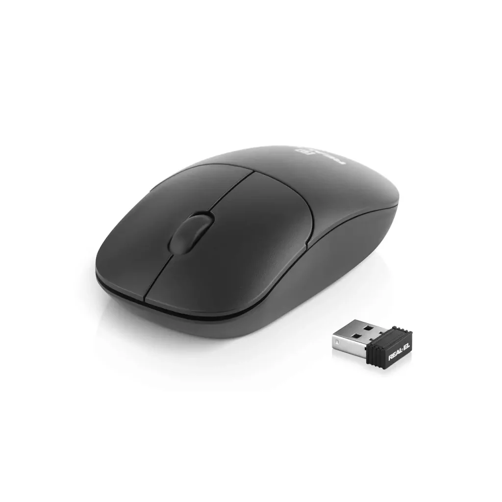 Комплект (клавіатура, миша) бездротовий REAL-EL Kit 551W Black USB, EL123100048 UA