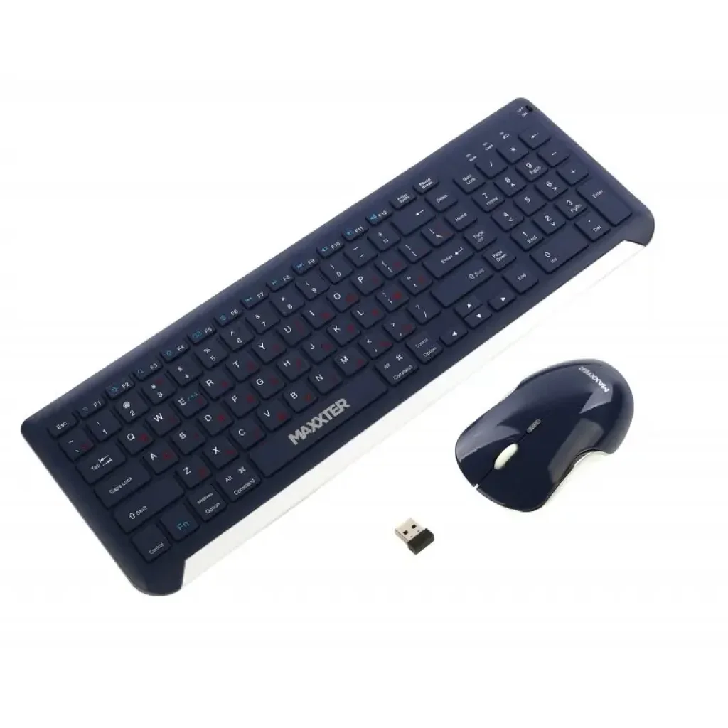 Комплект (клавіатура, миша) Maxxter KMS-WCM-01BL-UA Dark Blue UA