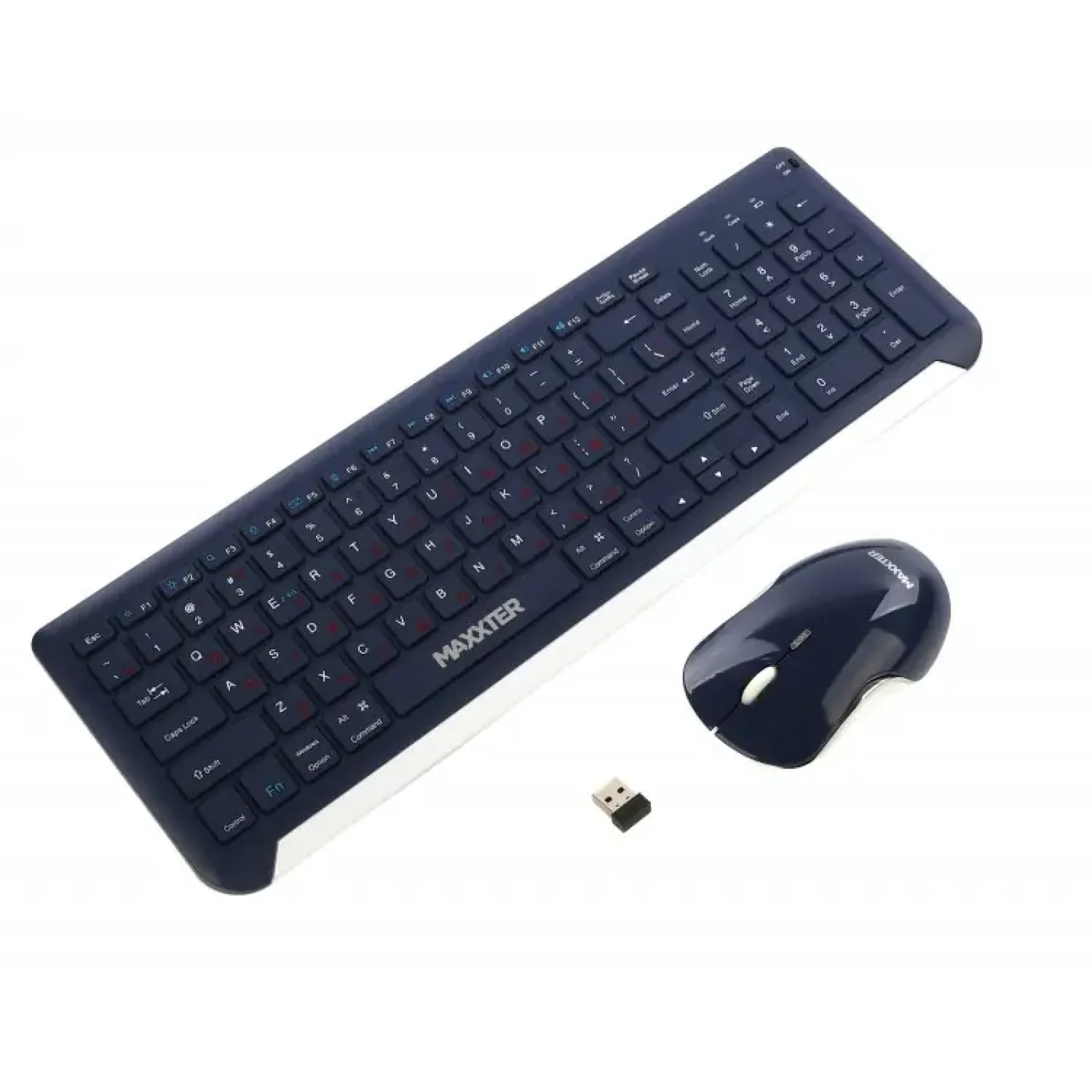 Комплект (клавиатура, мышь) Maxxter KMS-WCM-01BL-UA Dark Blue UA
