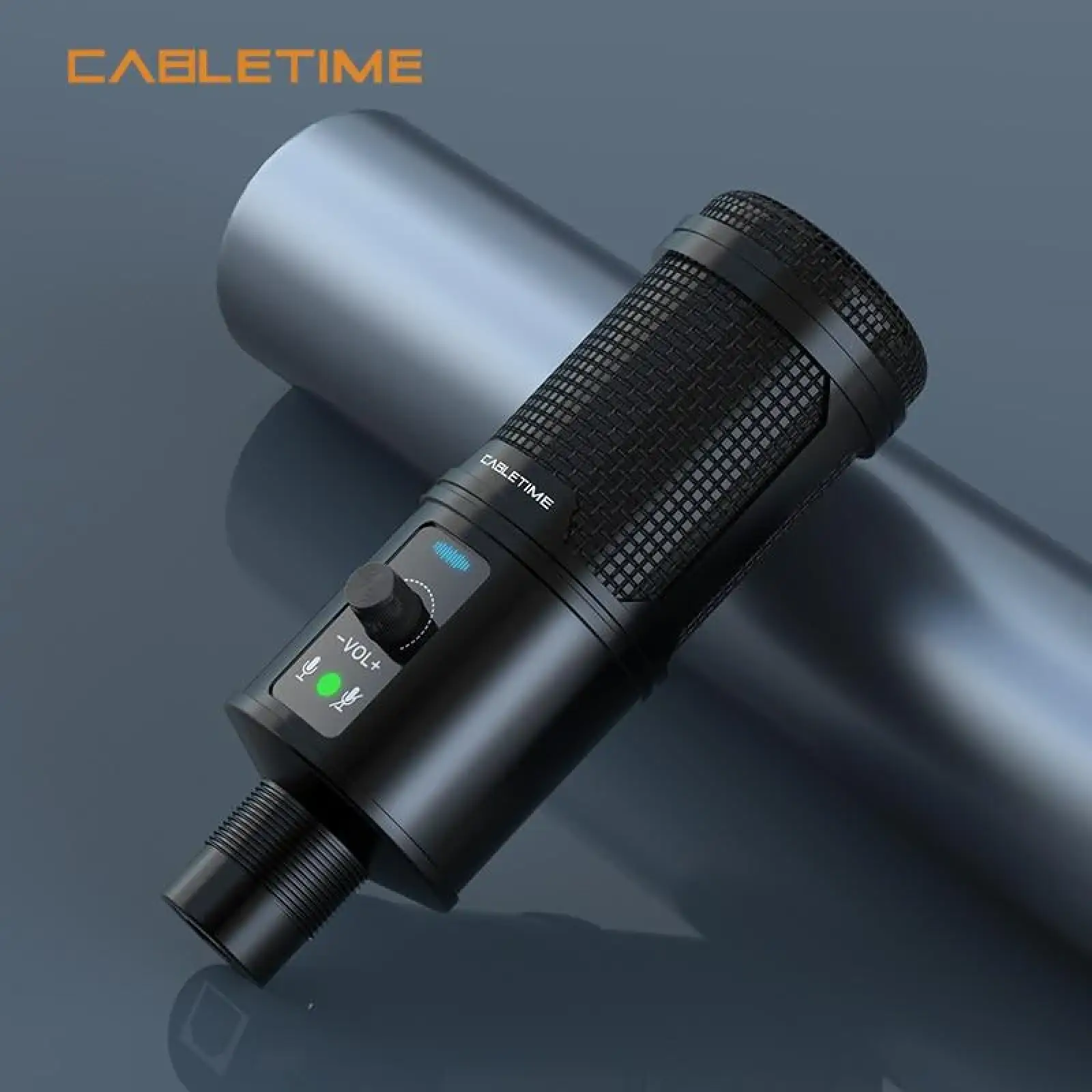 Настільний мікрофон USB з шумозаглушенням Cabletime + штатив трипод (CM10B) UA