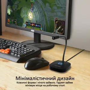 Микрофон Promate ProMic-1 Black, promic-1.black UA
