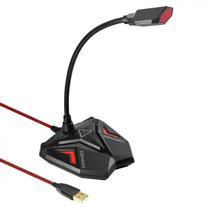 Мікрофон Promate Streamer Maroon, streamer.maroon UA