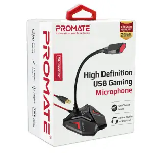 Микрофон Promate Streamer Maroon, streamer.maroon UA