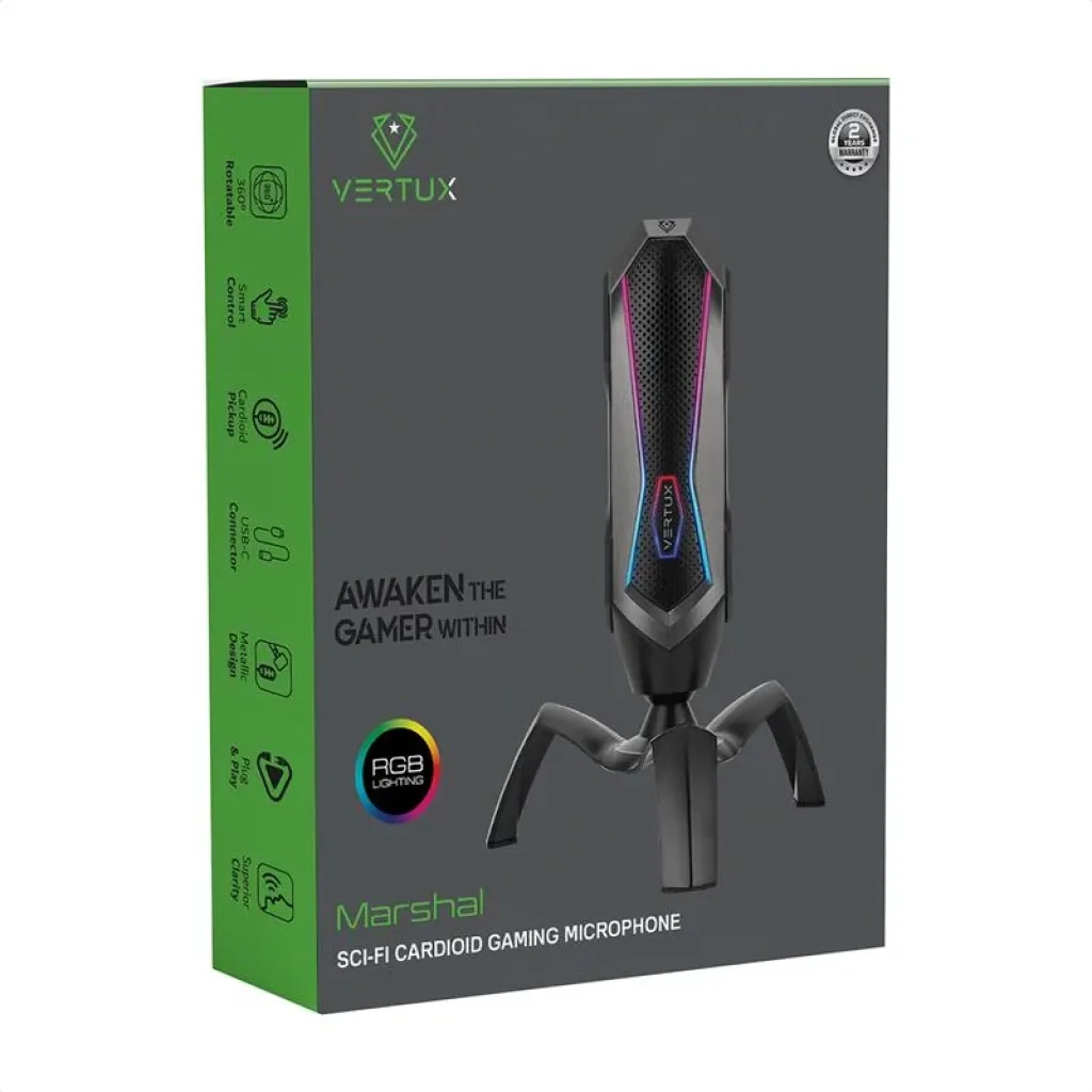 Микрофон Vertux Marshal Black, marshal.black UA