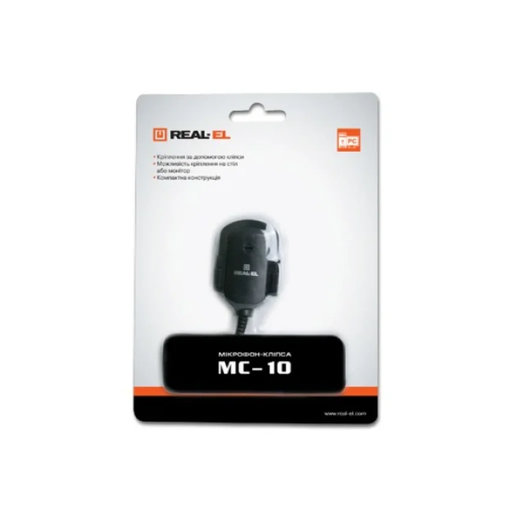 Микрофон REAL-EL MC-10, EL124300001 UA