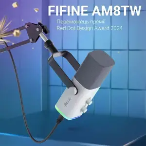 Микрофон Fifine AM8TW White UA