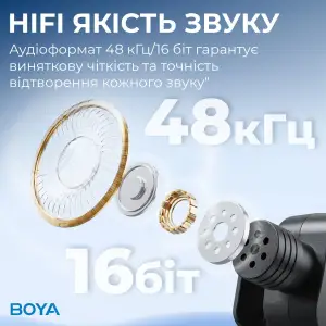 Мікрофон BOYA BY-V10 Type-C Black UA