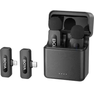 Микрофон BOYA BY-V3 Combo Type-C/Lightning Black UA