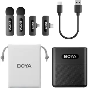 Мікрофон BOYA BY-V3 Combo Type-C/Lightning Black UA