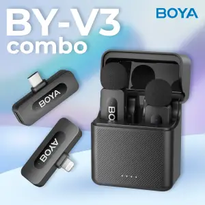 Мікрофон BOYA BY-V3 Combo Type-C/Lightning Black UA